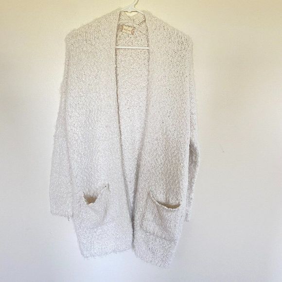 Altar'd State Sweaters - Altar'd State Cozy Colorado Popcorn Knit Cardigan White Size Medium